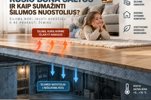 Kodėl grindys vir&scaron; ne&scaron;ildomo rūsio būna &scaron;altos ir kaip sumažinti &scaron;ilumos nuostolius?